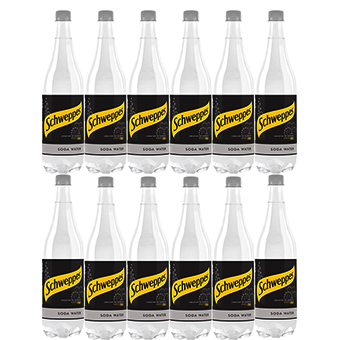 Schweppes Soda Water Bottles-12x1L01